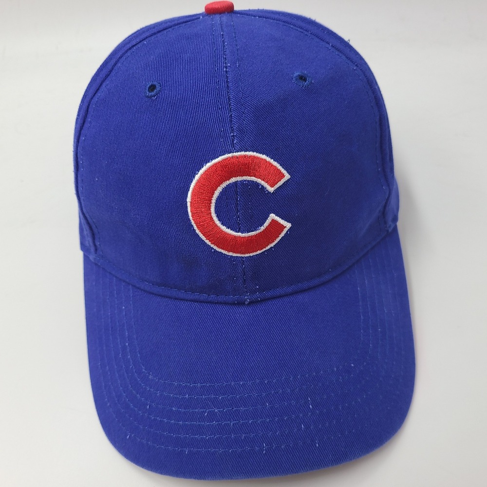 Chicago Cubs Hat Adjustable (Fits Small) Fan Favorite Blue Red MLB Baseball Men